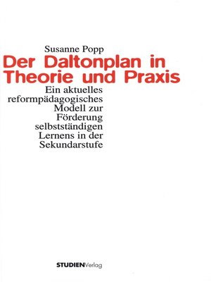 cover image of Der Daltonplan in Theorie und Praxis